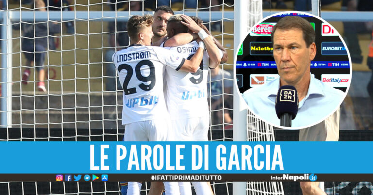 Poker del Napoli a Lecce, Garcia: “Non importa cosa faranno gli altri, l’importante era vincere”