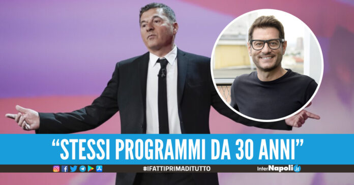 Teo Mammucari, nel cerchio Enrico Papi