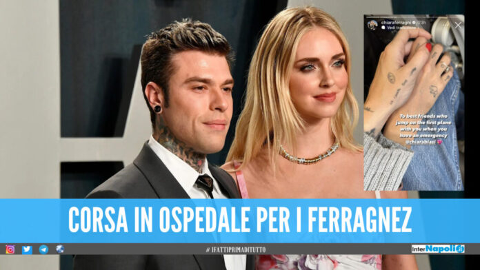 Chiara Ferragni prende il primo volo da Parigi, Fedez è in ospedale