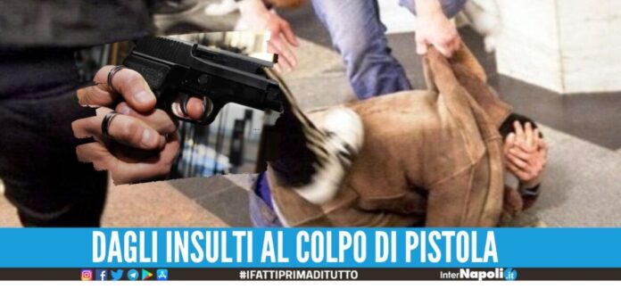 Gambizzato con un colpo di pistola a Caserta, si era ribellato alle urla dei ragazzi