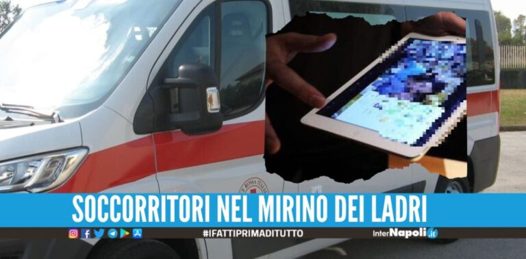 Tornano in azione i 'topi d'ambulanza' a Napoli, rubati il tablet e gli zaini
