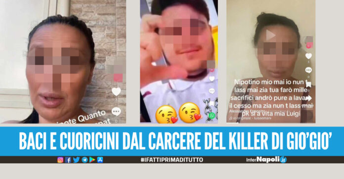 Baci e cuoricini, su TikTok il video del killer di GiòGiò dal carcere. La zia lo difende Nessuno deve parlare male di te