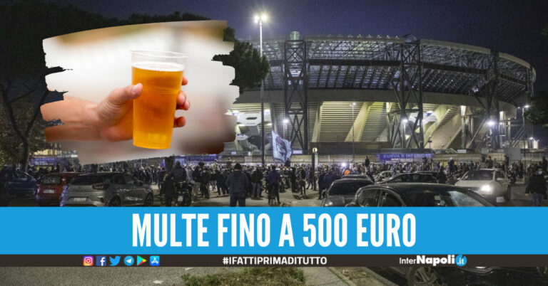 Napoli-Real, l’ordinanza del Comune: “Niente alcolici e bevande al Maradona”