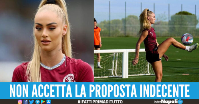 Alisha Lehmann calciatrice dell'Aston Villa riceve offerta indecente da una star: 