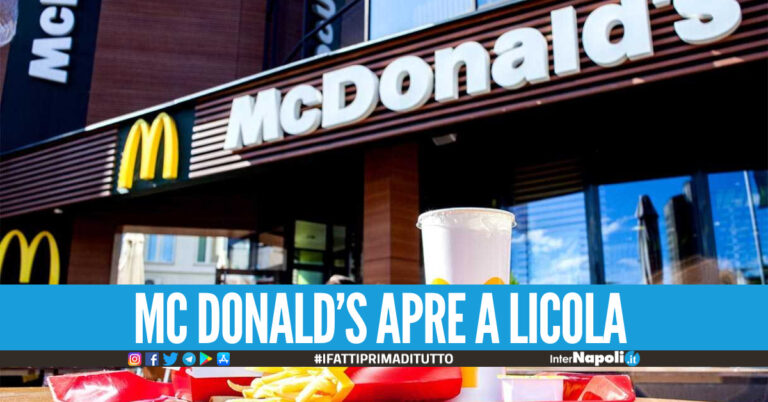 McDonald’s apre a Licola, 60 posti di lavoro: aperte le selezioni