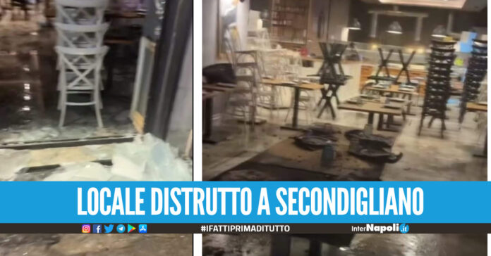 Raid incendiario contro una pizzeria al Corso Secondigliano, al vaglio le telecamere