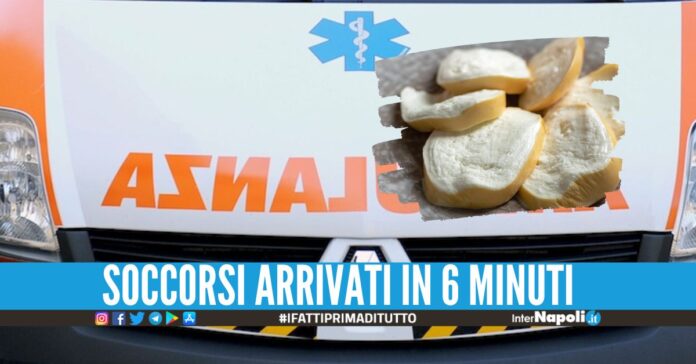 Rischia di soffocare con la provola, donna salvata a Napoli