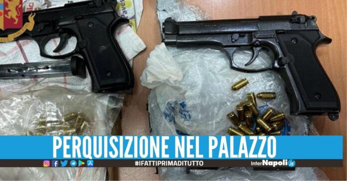Berette e proiettili scovate nel rione Don Guanella, blitz della polizia