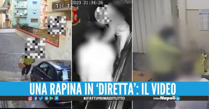 rapina portici poste video