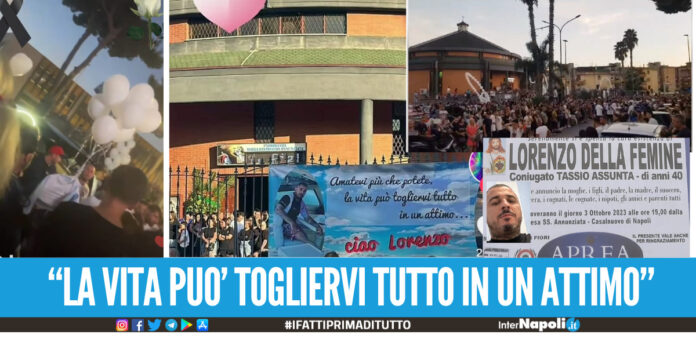 Funerali Mister Pella Pazzo, chiesa gremita a Casalnuovo Non ti dimenticheremo mai