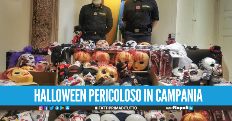 Halloween pericoloso in Campania, maxi sequestro di prodotti contraffatti e non sicuri