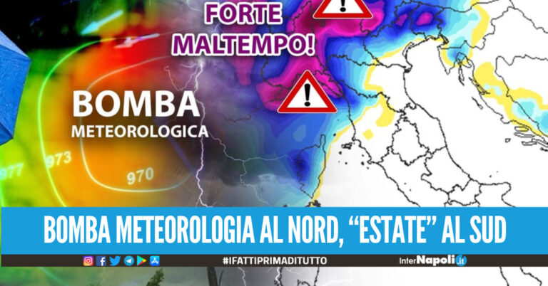 Il ciclone Medusa divide l’Italia in due: nubifragi al Nord, caldo anomalo al Sud