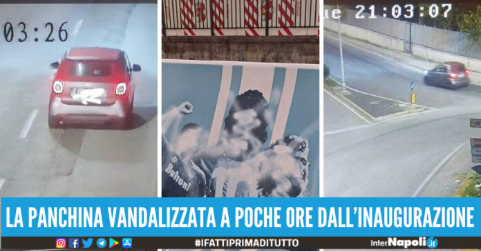 panchina maradona individuato vandalo