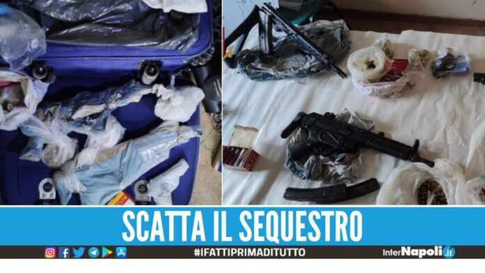 Fucili e pistola trovate in una casa a Casoria, arrestata una 56enne