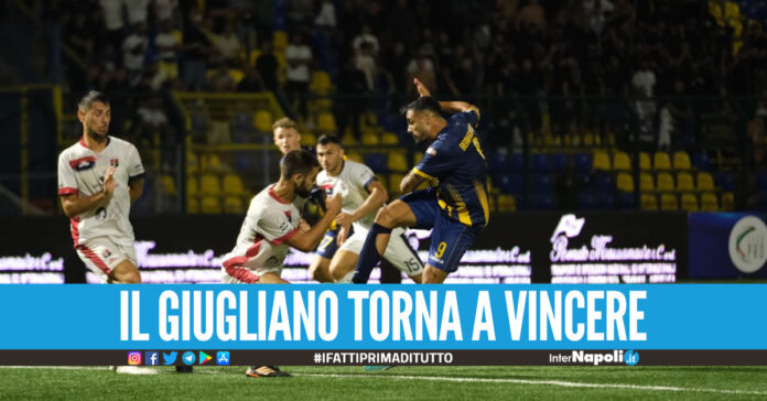 Serie C, Girone C. Il Giugliano torna a vincere al De Cristofaro, decisivo il super gol di Bernadotto