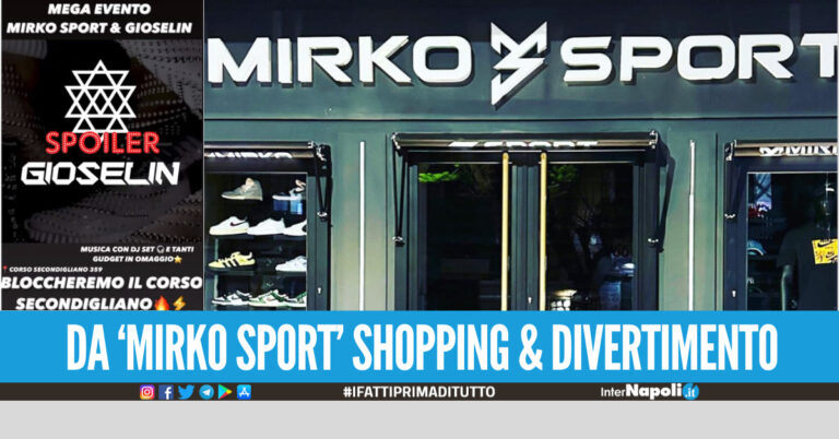 Shopping e divertimento, sabato 7 ottobre grande evento da Mirko Sport al Corso Secondigliano
