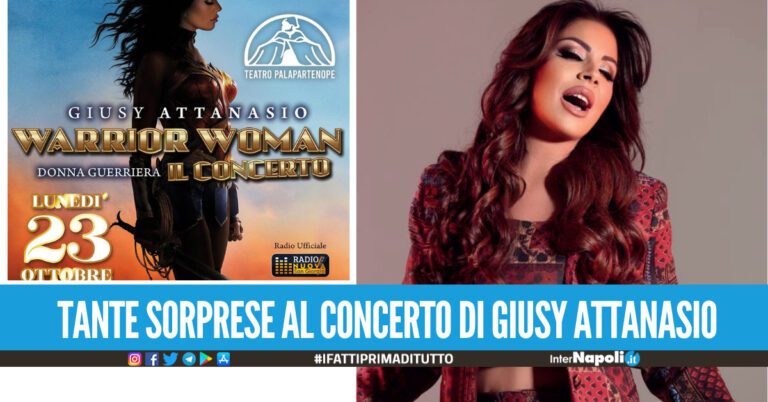 Tante sorprese al concerto di Giusy Attanasio al Palapartenope, biglietti verso il sold out