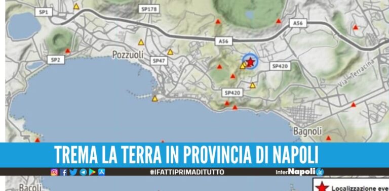 Sciame sismico nei Campi Flegrei, pubblicato l'elenco delle scosse