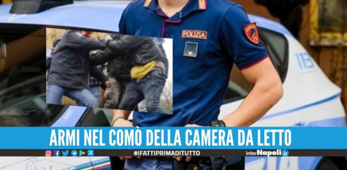 Violenta lite nel vicolo a Napoli, la polizia trova 2 pistole in casa