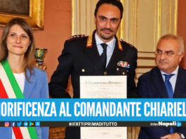 Cavaliere dell’Ordine al Merito della Repubblica Italiana, conferita l’onorificenza al Comandante Biagio Chiariello