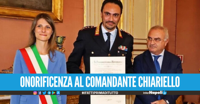 Cavaliere dell’Ordine al Merito della Repubblica Italiana, conferita l’onorificenza al Comandante Biagio Chiariello