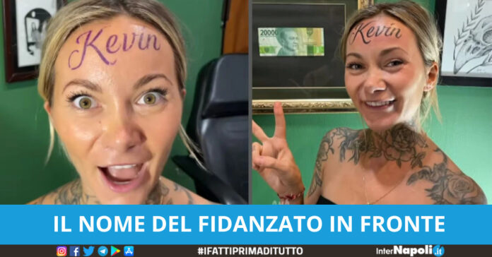 L'influencer Ana Stanskovsky si tatua il nome del fidanzato sulla fronte. Bufera sui social