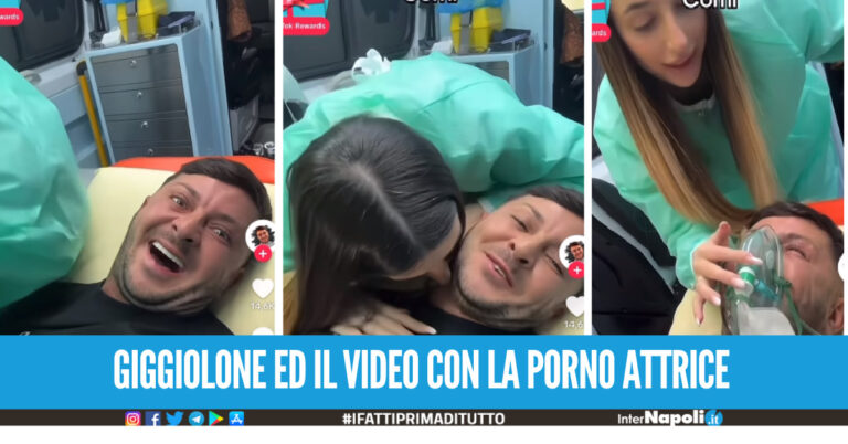 Bufera su Giggiolone, video nell'ambulanza con l'attrice hard dopo il lutto in famiglia