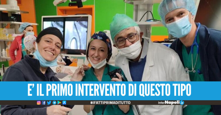 Innovativo intervento al Santobono di Napoli, bimba affetta dalla malattia di Crohn operata per via endoscopica