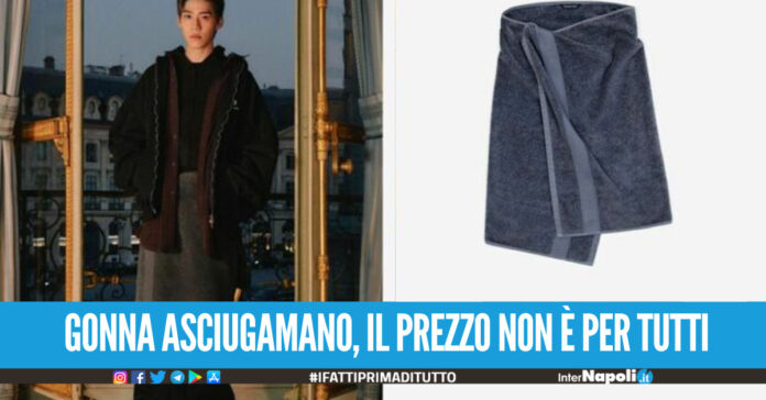 Cos'è la towel-skirt di Balenciaga una gonna asciugamano da quasi mille euro
