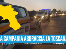 Il grande cuore della Campania 27volontari, 9 mezzi speciali e aiuti per la Toscana flagellata dall'alluvione