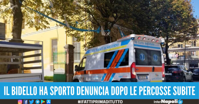 bidello aggredito afragola