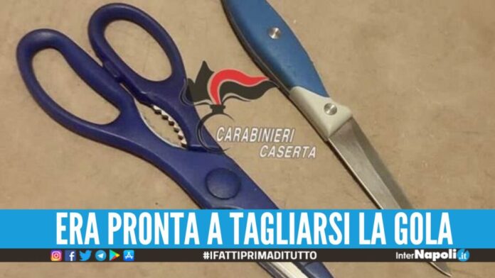 Tentato suicidio Santa maria capua vetere