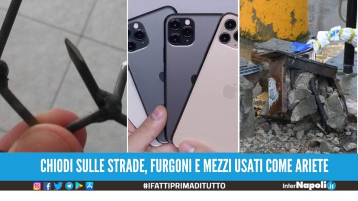 Colpo da film della banda, rubati centinaia di Iphoe: bottino milionario