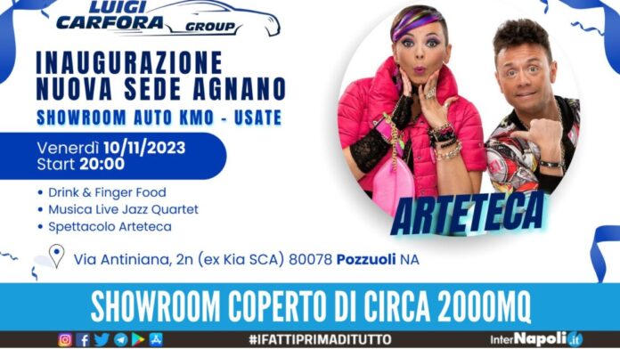 La Luigi Carfora Group annuncia la data tanto attesa per l'apertura della sua nuovissima sede ad Agnano: il 10 novembre alle