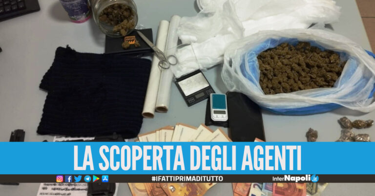 Droga, soldi e una pistola nascosti in casa: 29enne in manette ai Quartieri Spagnoli
