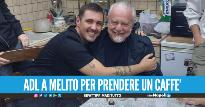 Vengo a casa tua per un caffè, Adl a Melito sorpresa all'amico tifoso Genny Esposito De Laurentiis
