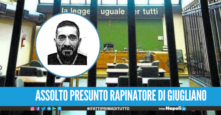 Accusato di rapina mentre si trova in comunità, assolto il giuglianese “banana”