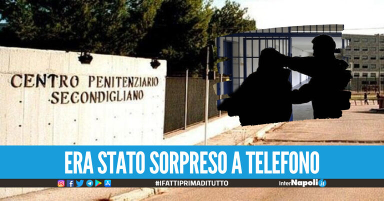Paura nel carcere di Secondigliano, detenuto prende a pugni gli agenti e tenta la fuga