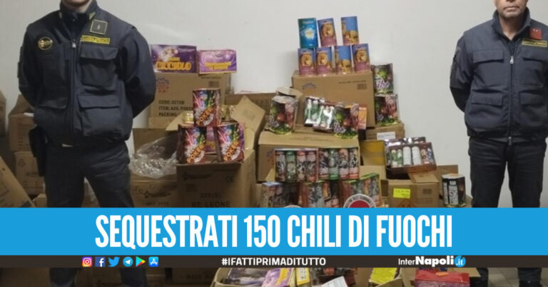 Fontane, magnum e bengala: sequestrati 46mila botti illegali in Campania