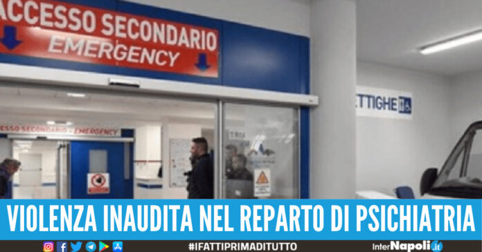 ospedale del mare stacca a morsi dito infermiere