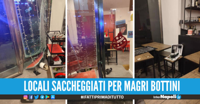 banditi sfondano le vetrine con l'auto napoli