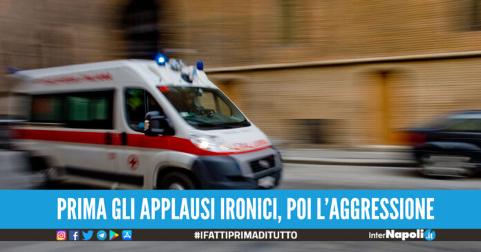 insulti spintoni 118 bacoli