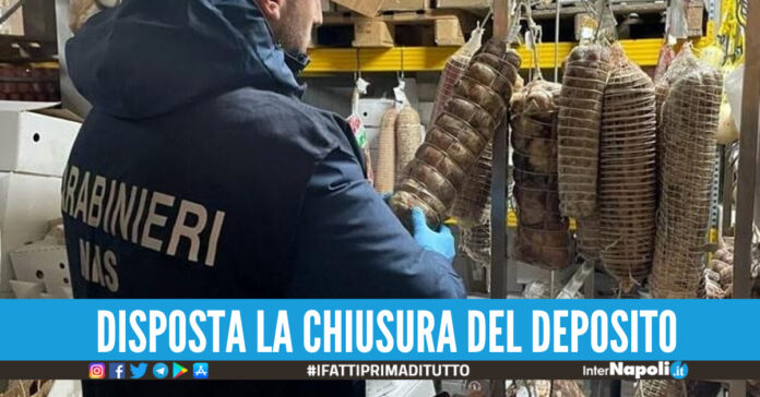 4 TONNELLATE DI ALIMENTI SEQUESTRATI SALERNITANO