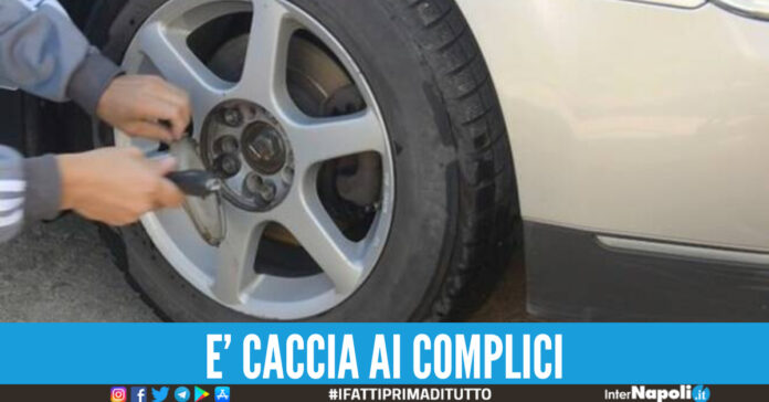 rubava ruote auto bacoli