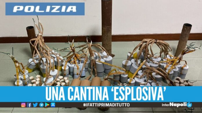 Colpi di mortaio e botti nascosti in casa, beccato nel Napoletano