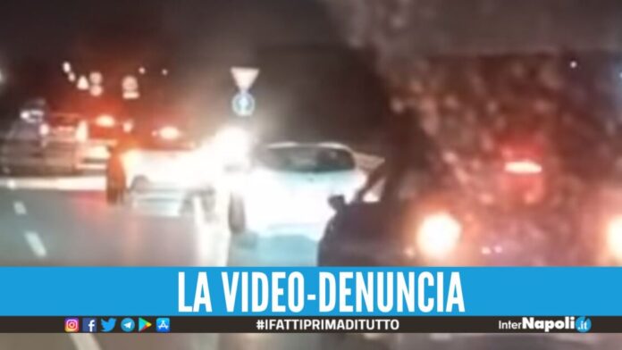 Follia sull'Asse Mediano, auto in contromano per evitare l'incidente