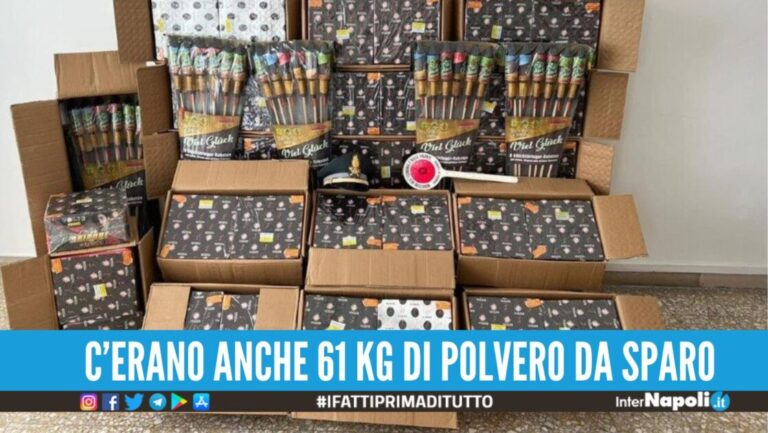 Sequestrati 700 kg di fuochi illegali, bloccato il carico da Napoli