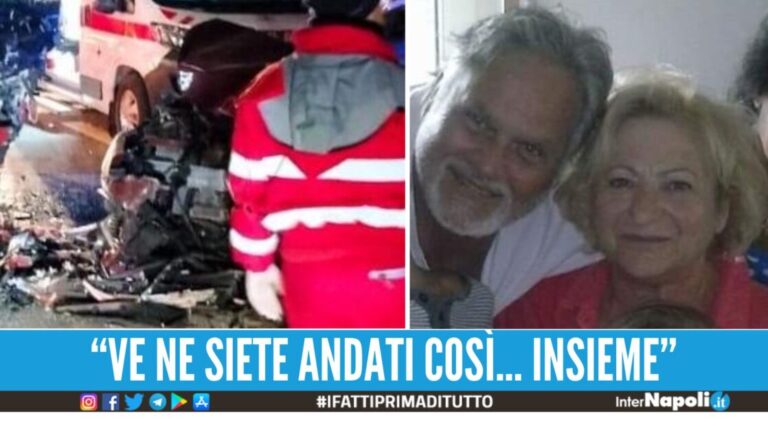 Enzo e Clara muoiono nell'incidente stradale, lutto a Pomigliano