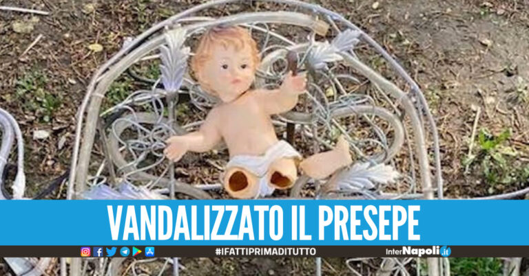 Vergogna in provincia di Avellino, ignoti spezzano le gambe al Bambin Gesù