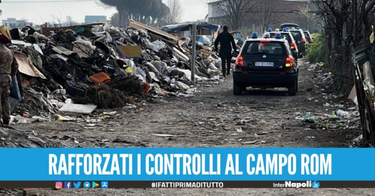 Auto rubate e furto di rame, blitz al campo rom di Giugliano venerdì arriva il Prefetto